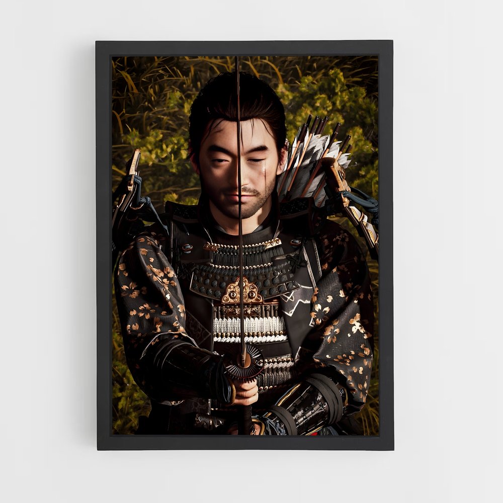 Poster Jin de sakai – affiche Ghost of tsushima (vue 2)
